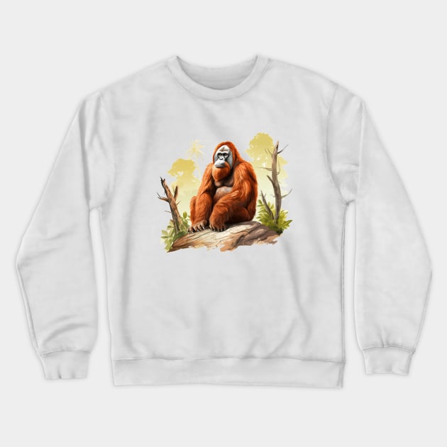 Orangutans Crewneck Sweatshirt by zooleisurelife